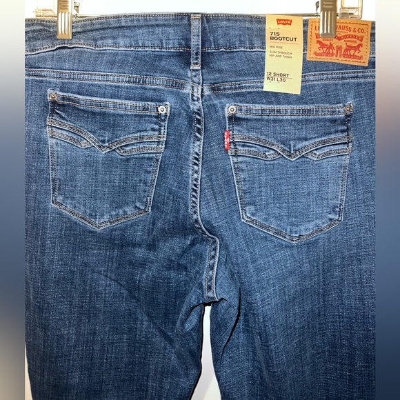 🆕NWT Levi’s 715 Bootcut size 31/12 Short - Picture 7 of 9